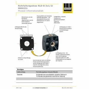 Besorgen 😀 SCHNEIDER ELECTRIC SCHNEIDER Rohrleitungsdose Basis RLD-B 3×1/2i 15-22 Mm 😀 15