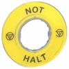 Am billigsten 👍 Schneider Electric *NOT-HALT* – 3D-SCHILD GELB (ZBY-9220) 🧨 5