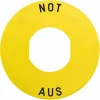 Schlussverkauf ⭐ Schneider Electric *NOT-AUS*SCHILD 60MM O.SCHEIBE (ZBY-9260) 😍 5