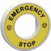 Am billigsten 👏 Schneider Electric ZBY9W3B330 Schildträger (Ø) 60 Mm EMERGENCY STOP Gelb, Grau 1 St. 🛒 7