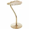 Rabatt 🎁 SCHNEIDER ELECTRIC Beistelltisch Leaf Gold – Aluminium Seerosenblatt Wohnzimmertisch Deko-Tisch 🎉 8
