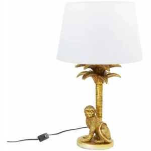 Schlussverkauf 👍 SCHNEIDER ELECTRIC Tischleuchte Tischlampe Lampe Mit Metallfuß Monkey Leuchte Deko Höhe Ca. 58 Cm ✔️ 7