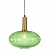 Bester Verkauf 💯 SCHNEIDER ELECTRIC Hängeleuchte Cristal – Mit Lampenschirm Glaskörper Grün Deko-Lampe – Metall Glas 😉 14