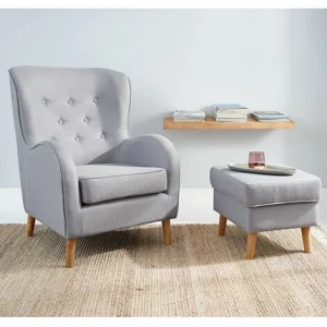 Budget 🛒 SCHNEIDER ELECTRIC Hocker Sitzhocker Sitzgelegenheit Polsterhocker Schemel Nordica 52 X 42 Cm 🎁 9