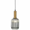 Rabatt 🔥 SCHNEIDER ELECTRIC Hängeleuchte Hängelampe Marilyn – Glaskörper Aus Grau Getöntem Glas Deko-Lampe 💯 8