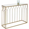 Top 10 👍 SCHNEIDER ELECTRIC Konsolentisch Luisa – Elegante Form Beistelltisch Anrichte Raumteiler Gold Glas 🛒 11