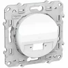 Angebote ⌛ SCHNEIDER ELECTRIC – ODACE WEISS, OPTISCHE BUCHSE 1 AUSGANG, KOMPLETT MIT EINEM KREUZTRÄGER E VDIB6072001 – S520404 🎁 7