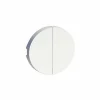 Billig 👍 SCHNEIDER ELECTRIC – ODACE WEISS, NUR FELGE DOPPELT ZWEIWEGE, DOPPELTER DRUCKKNOPF, VV + DRUCKKNOPF – S520614 👏 5