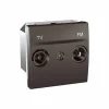 Billig 👍 SCHNEIDER UNICA ALU TV-STECKDOSE BLIND E 2 MODULE SCHNEIDER ELECTRIC SCHMGU3.462.30 💯 5