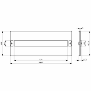 Billig ✔️ SCHNEIDER ELECTRIC Schneider PrismaSet W600/650 4M LVS03204 Modulare Frontplatte 💯 6