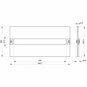 Besorgen ✨ SCHNEIDER ELECTRIC Schneider PrismaSet W600/650 5M LVS03205 Modulare Frontplatte 😉 6