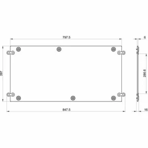 Angebote 🤩 SCHNEIDER ELECTRIC Dachplatte Für Schneider PrismaSeT-Schaltanlage B800mm T400mm IP30 LVS08438 🤩 6